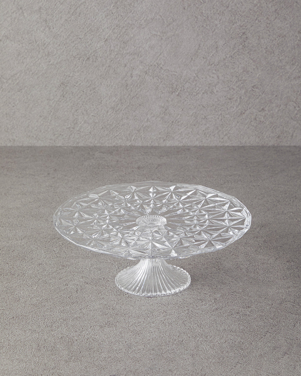 Glass Cake Stand 25 cm Transparent