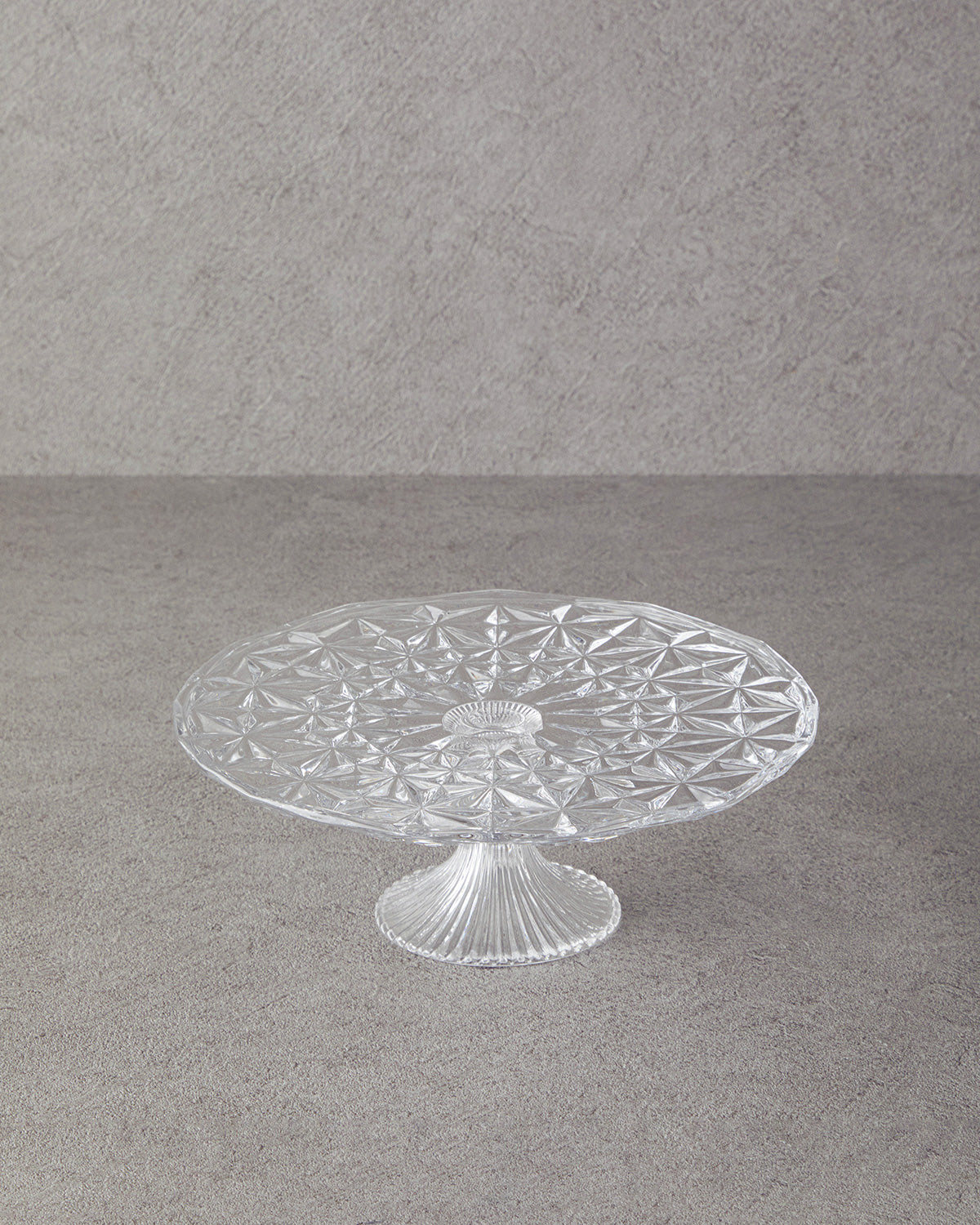 Glass Cake Stand 25 cm Transparent