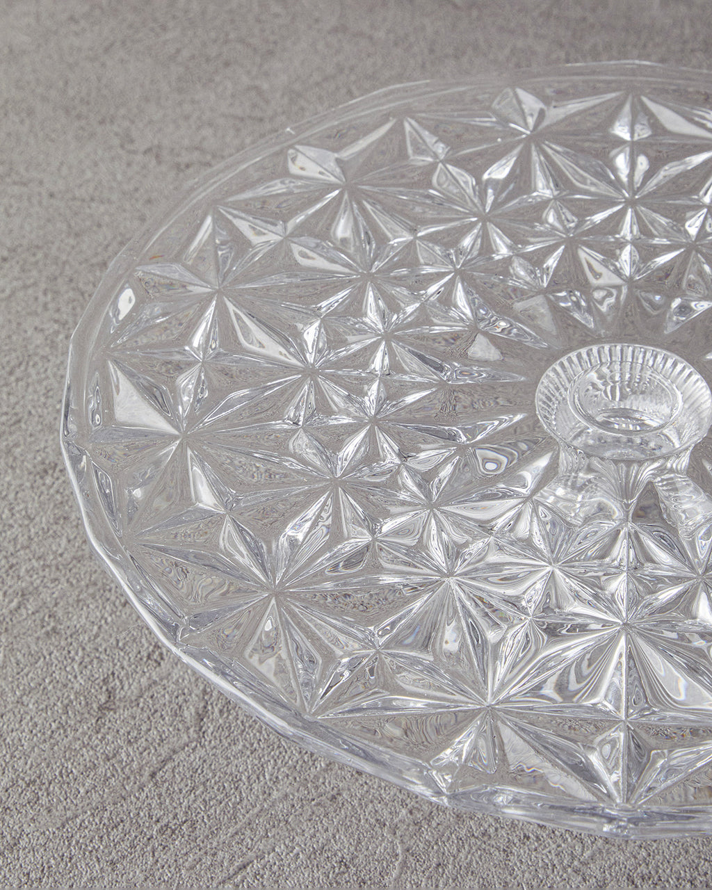 Glass Cake Stand 25 cm Transparent (view 2)