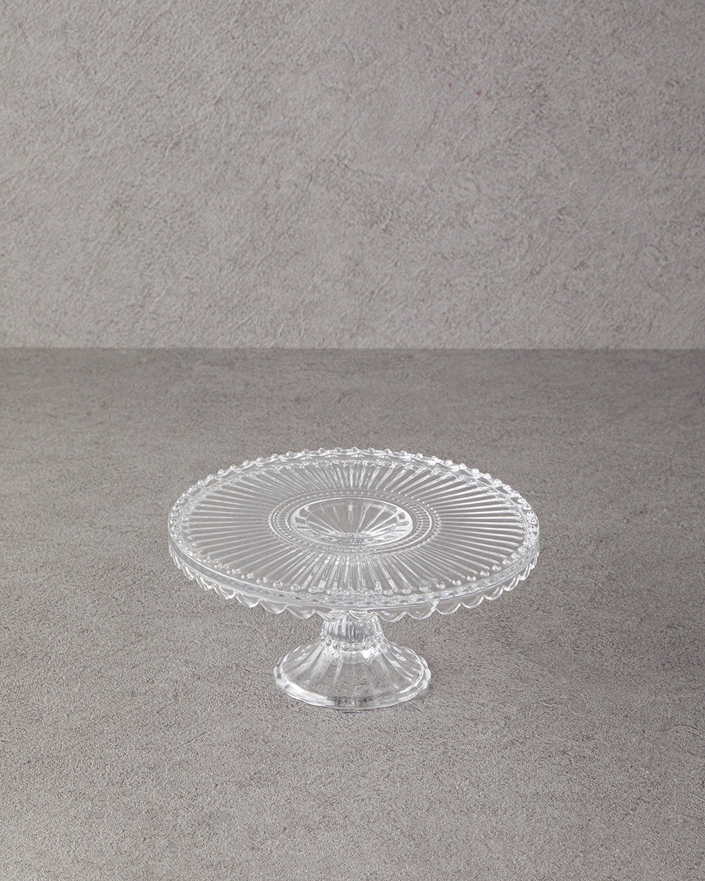 Glass Cake Stand 20 cm Transparent