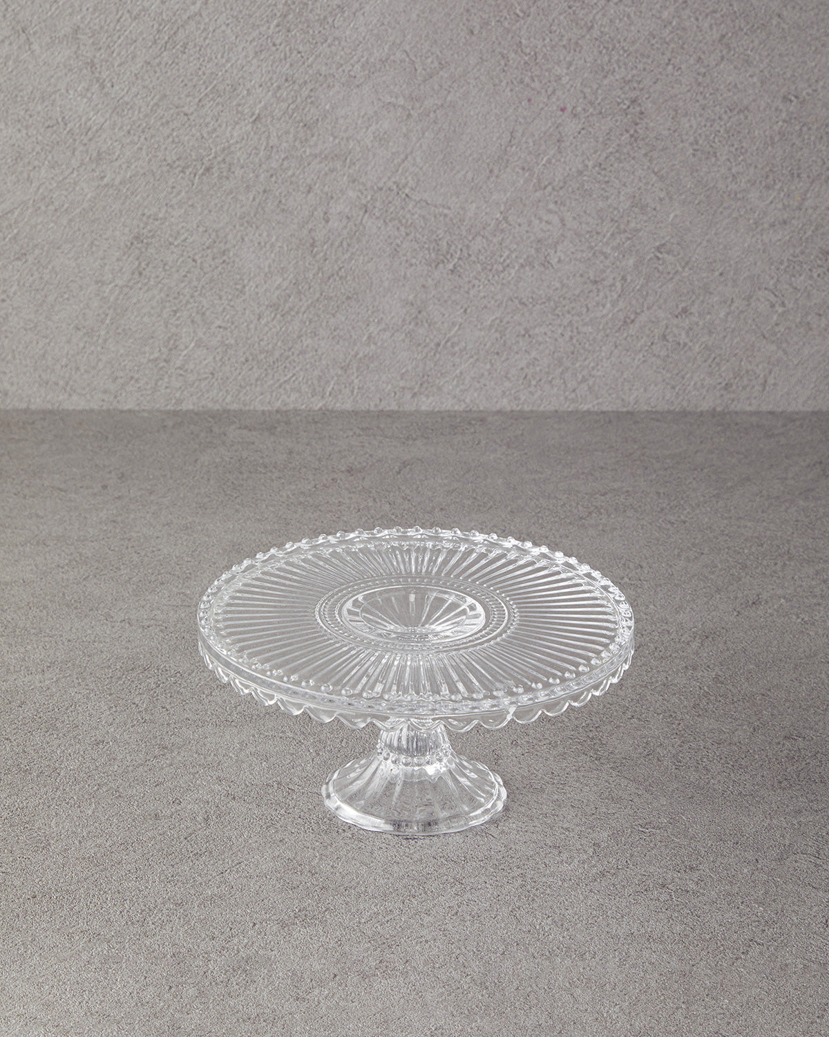 Glass Cake Stand 20 cm Transparent