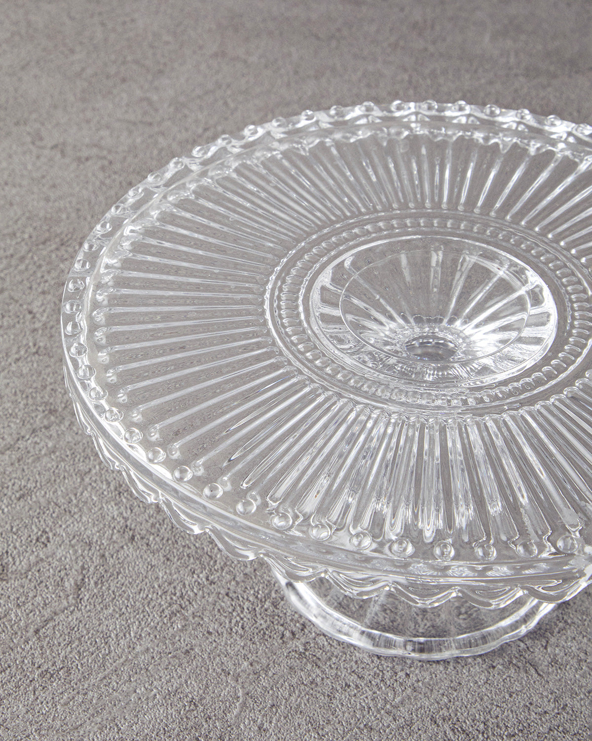 Glass Cake Stand 20 cm Transparent (view 2)
