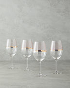 Fiore Glass 4 pcs Chalice 540 ml - Light Pink