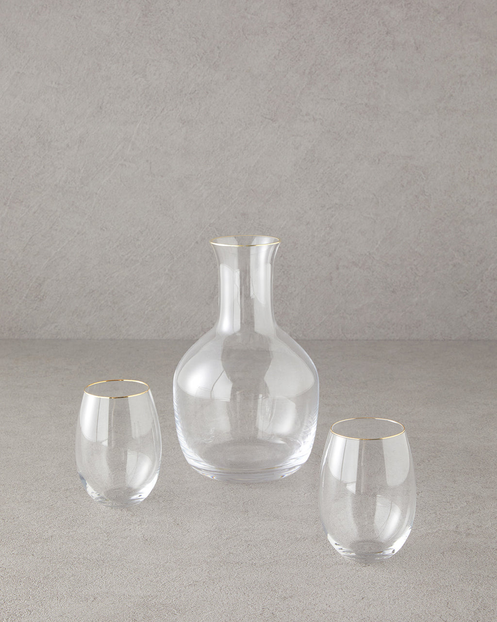 Starry Glass 3 Pieces Decanter 350 ml + 1800 ml Gold