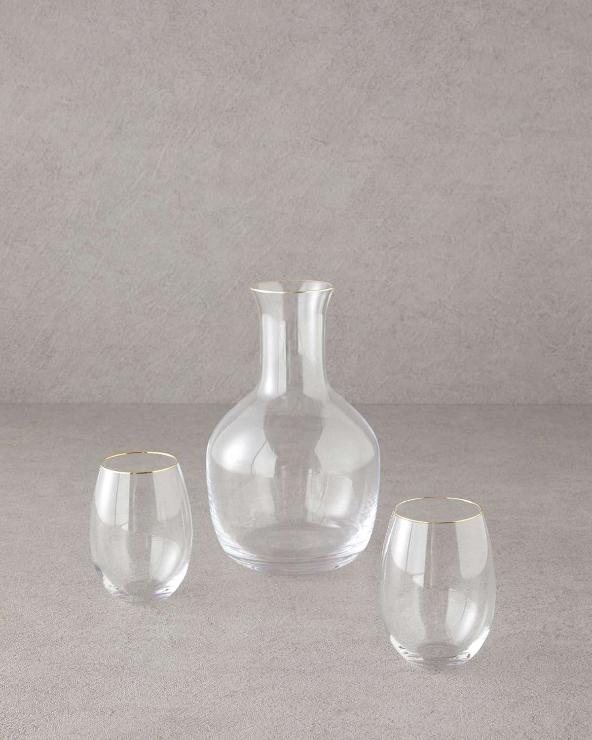 Starry Glass 3 Pieces Decanter 350 ml + 1800 ml Gold