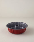 Carbon Steel 3 Pieces Cake Mold 25.5-25.5-26 cm Red