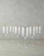 Bridgette Glass 6 pcs Chalice 350 ml Gold