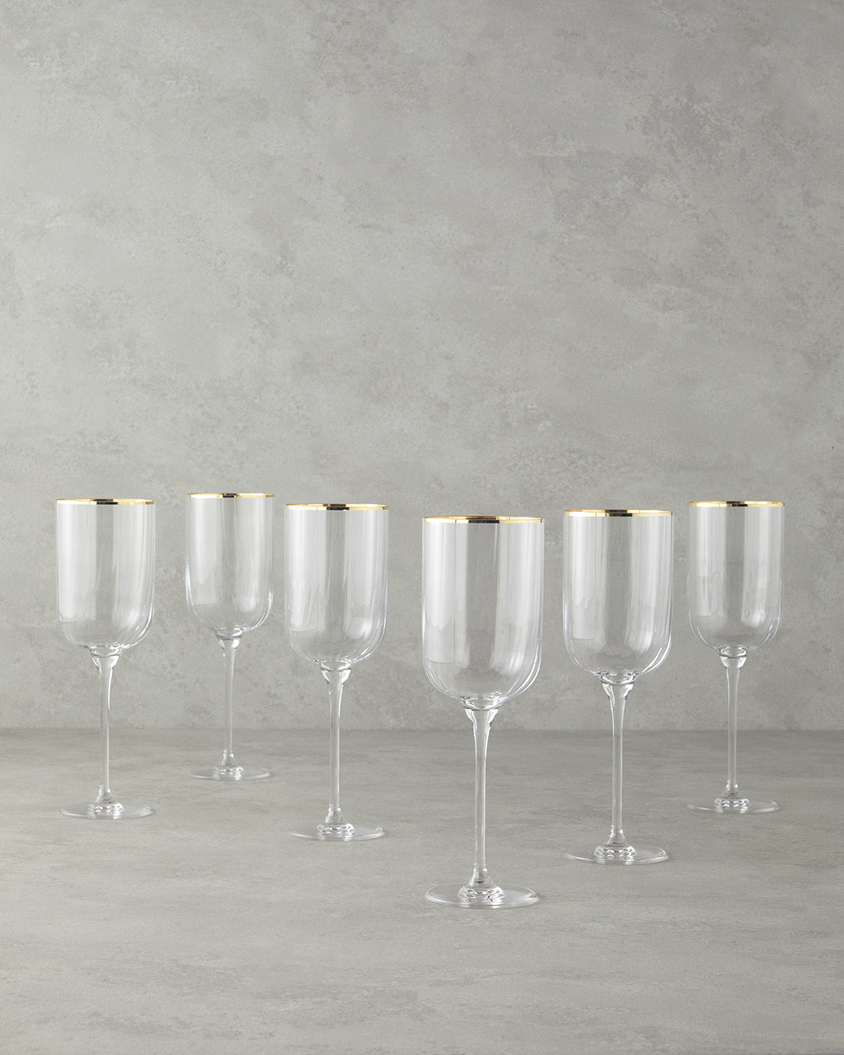 Bridgette Glass 6 pcs Chalice 350 ml Gold