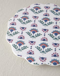 Melamine Trivet 16 cm Blue - White