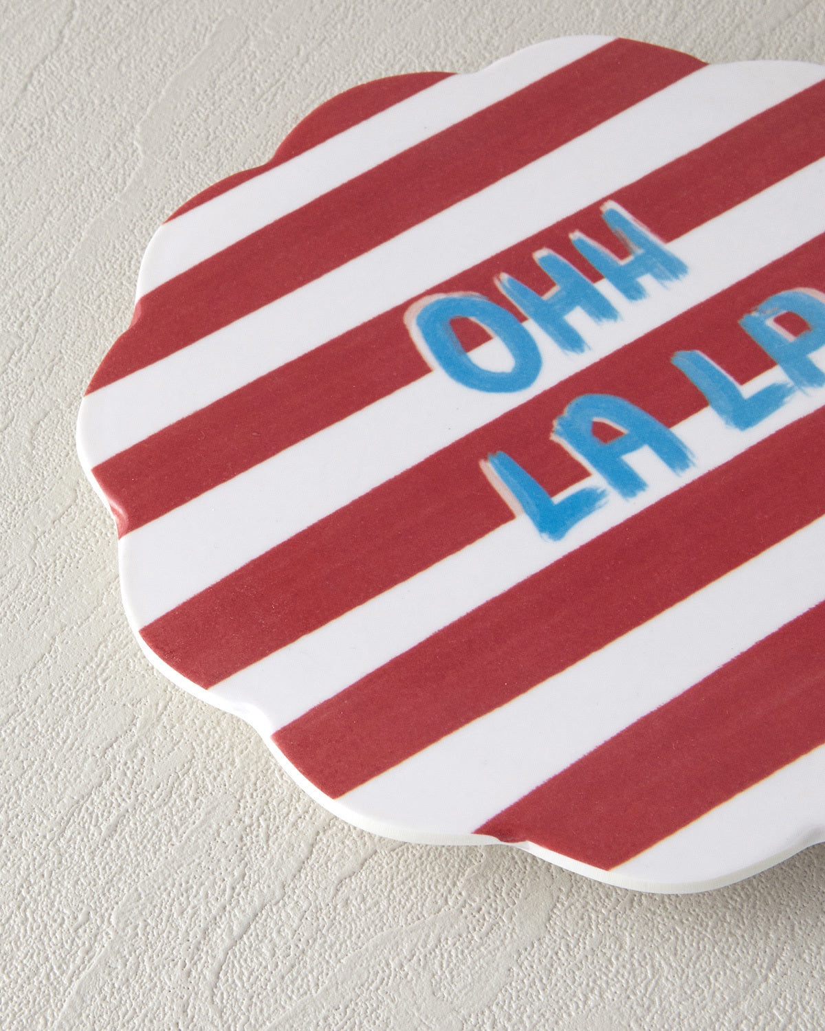 Oh La La Melamine Trivet 17 cm Red
