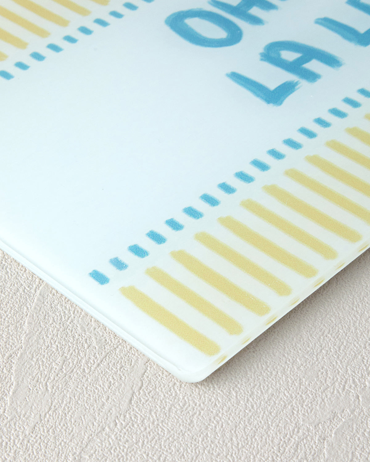 Glass Cutting Board 25x35 cm Blue - White