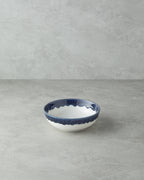 Porcelain Bowl - Navy Blue & Red - Navy Blue - 19 cm