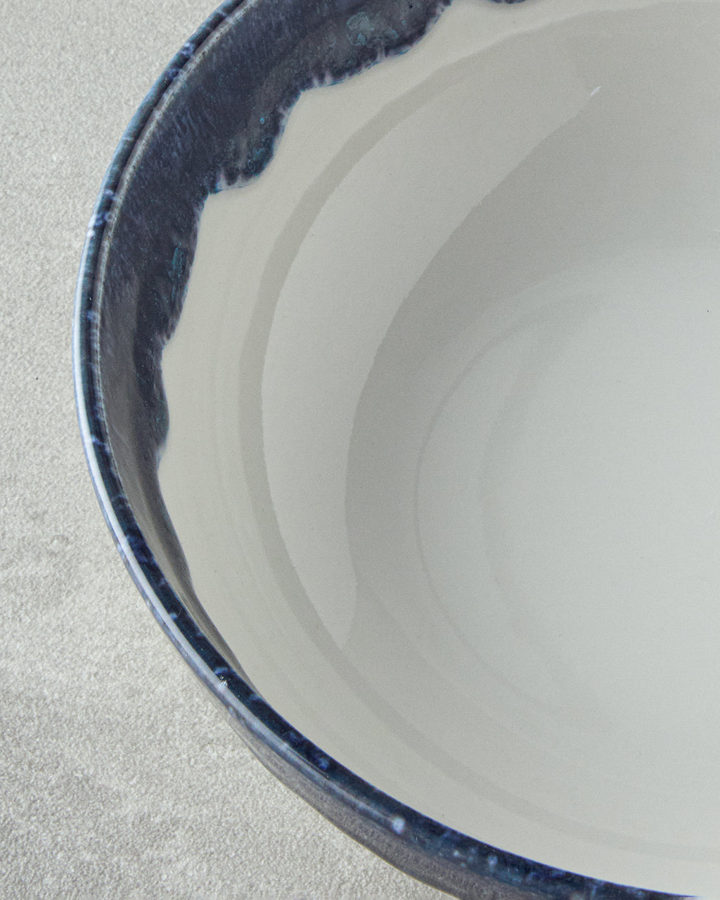 Porcelain Bowl - Navy Blue & Red - Navy Blue - 14 cm (view 3)
