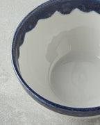 Porcelain Bowl - Navy Blue & Red (view 9)