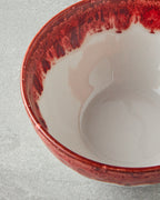 Porcelain Bowl - Navy Blue & Red (view 12)
