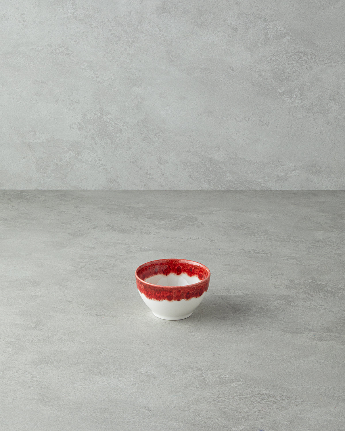 Porcelain Bowl - Navy Blue & Red (view 16)
