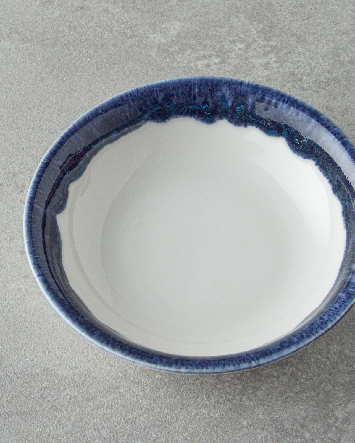 Porcelain Bowl - Navy Blue & Red (view 21)