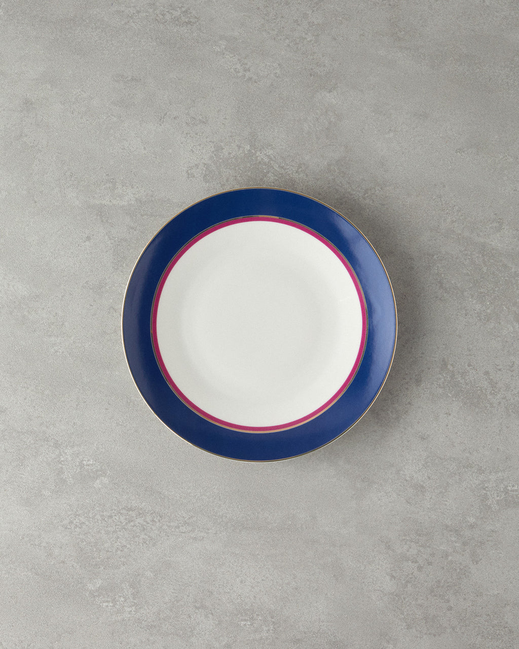 Bone Porcelain Serving Plate 25 cm - Navy Blue
