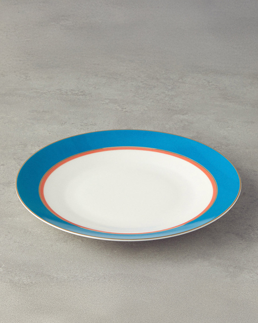 Bone Porcelain Serving Plate 25 cm - Orange (view 4)