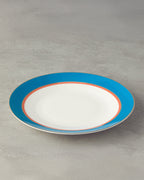 Bone Porcelain Serving Plate 25 cm - Orange (view 4)