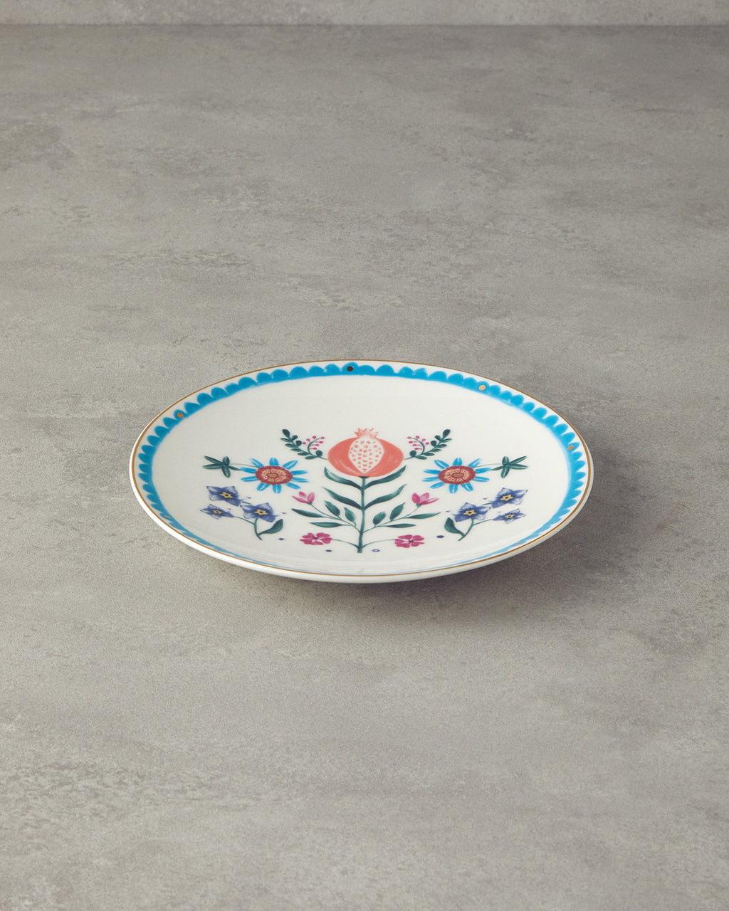 Carnival Tulip Bone Porcelain Cake Plate 20 cm Colored