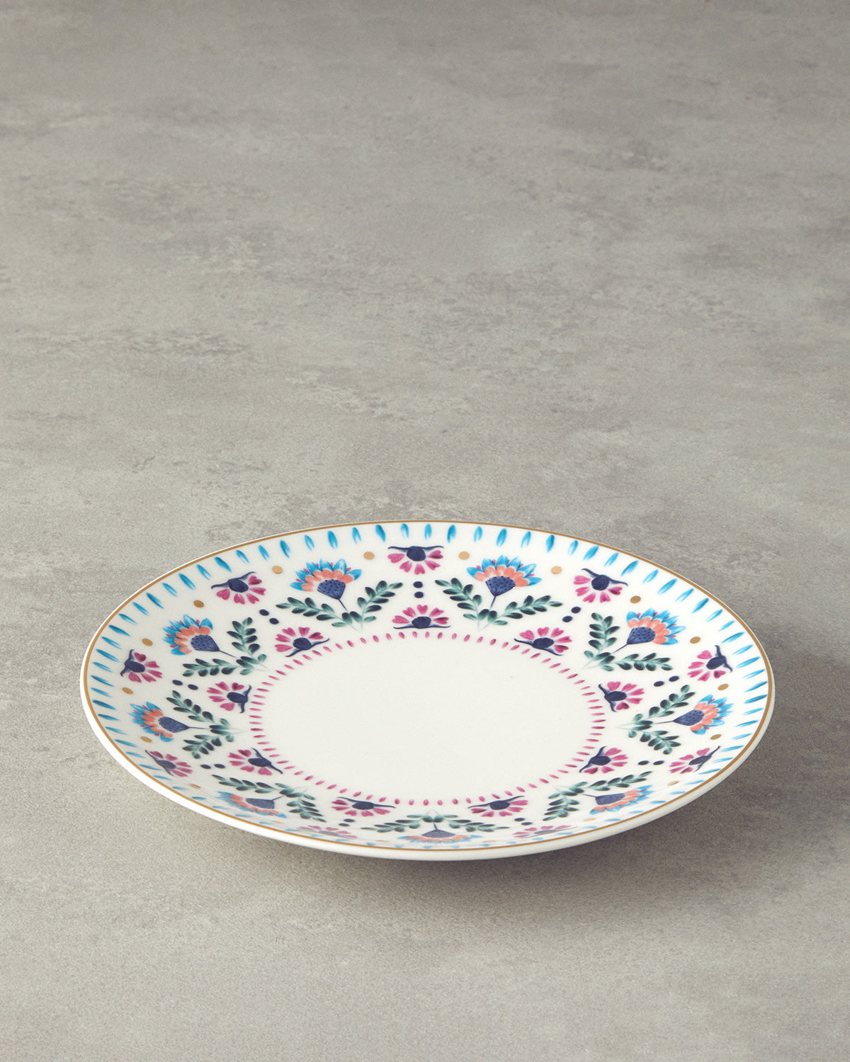 Carnival Time Bone Porcelain Cake Plate 20 cm Colored