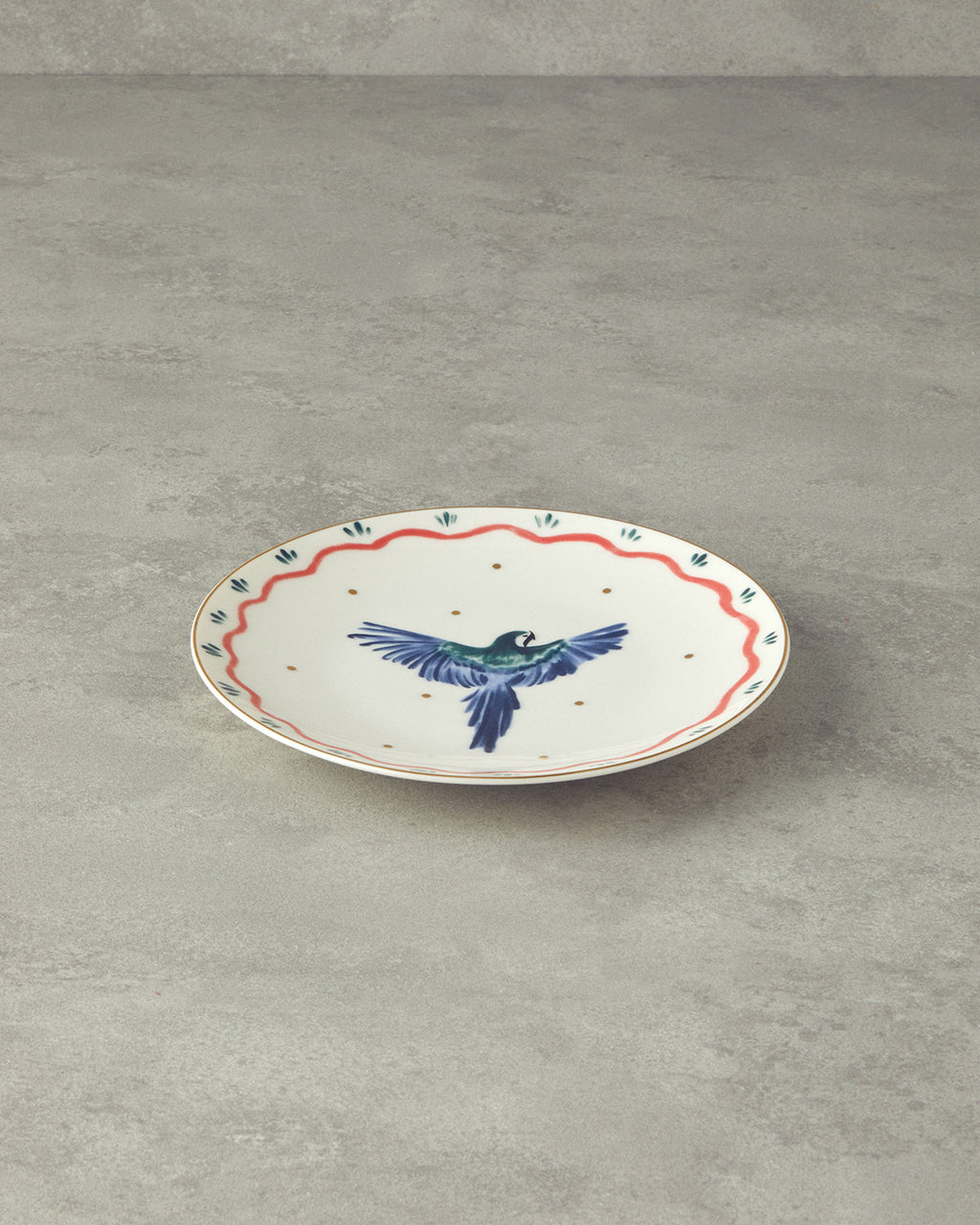 Carnival Phenix Bone Porcelain Cake Plate 20 cm Blue - Green