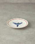 Carnival Phenix Bone Porcelain Cake Plate 20 cm Blue - Green