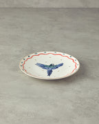 Carnival Phenix Bone Porcelain Cake Plate 20 cm Blue - Green