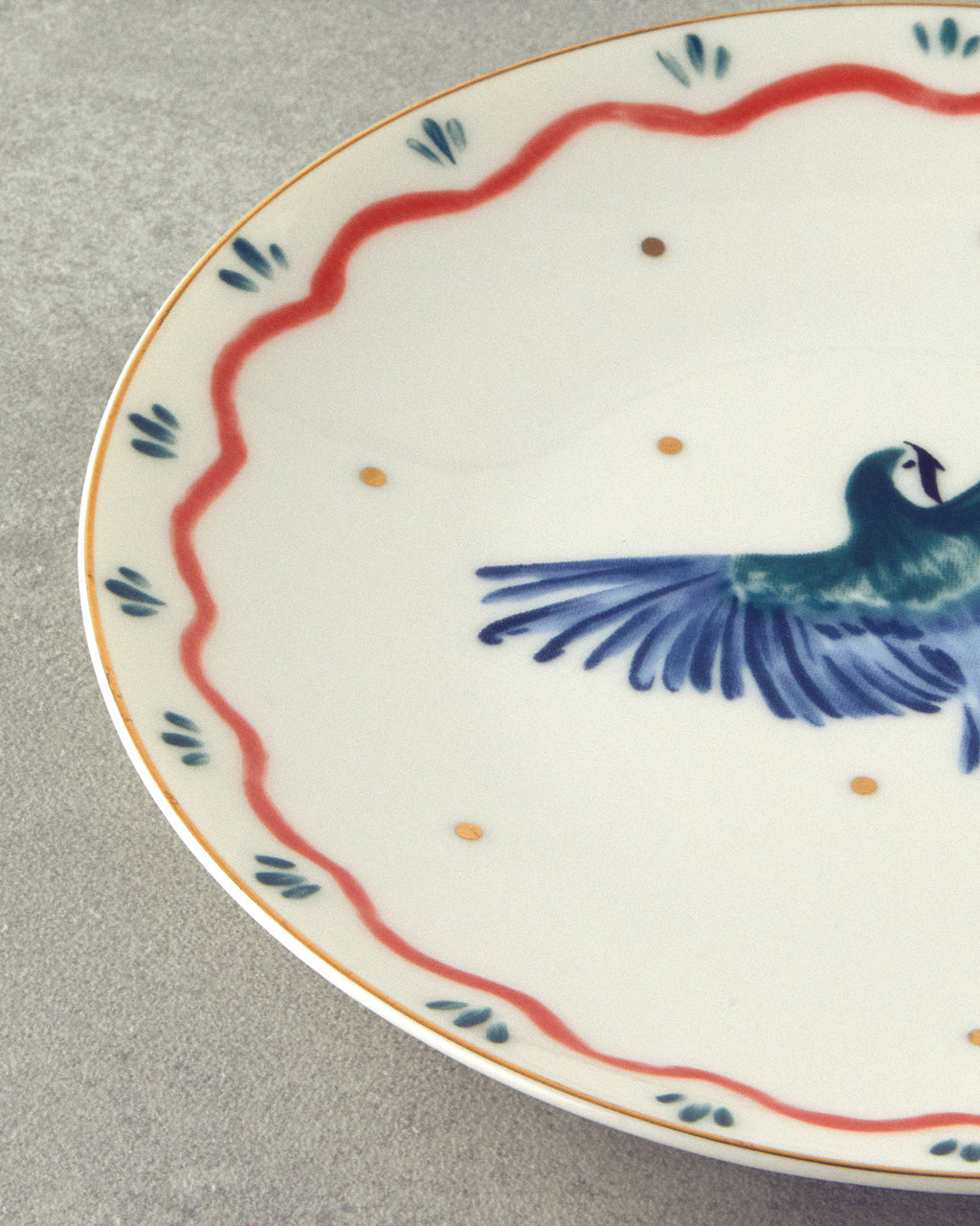 Carnival Phenix Bone Porcelain Cake Plate 20 cm Blue - Green (view 2)
