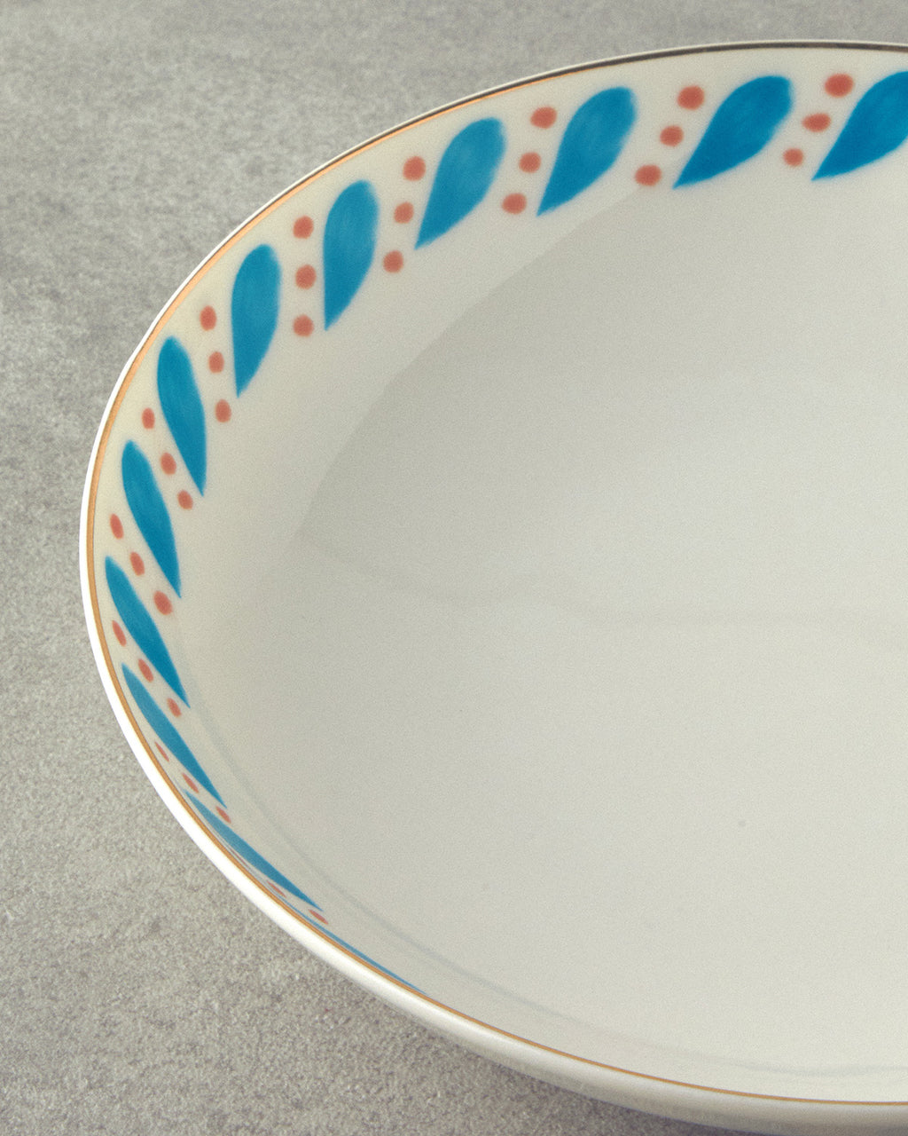 Bone Porcelain Deep Plate 20 cm Blue (view 2)