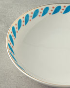 Bone Porcelain Deep Plate 20 cm Blue (view 2)