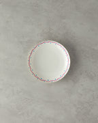 Bone Porcelain Deep Plate 20 cm Fuchsia - Blue