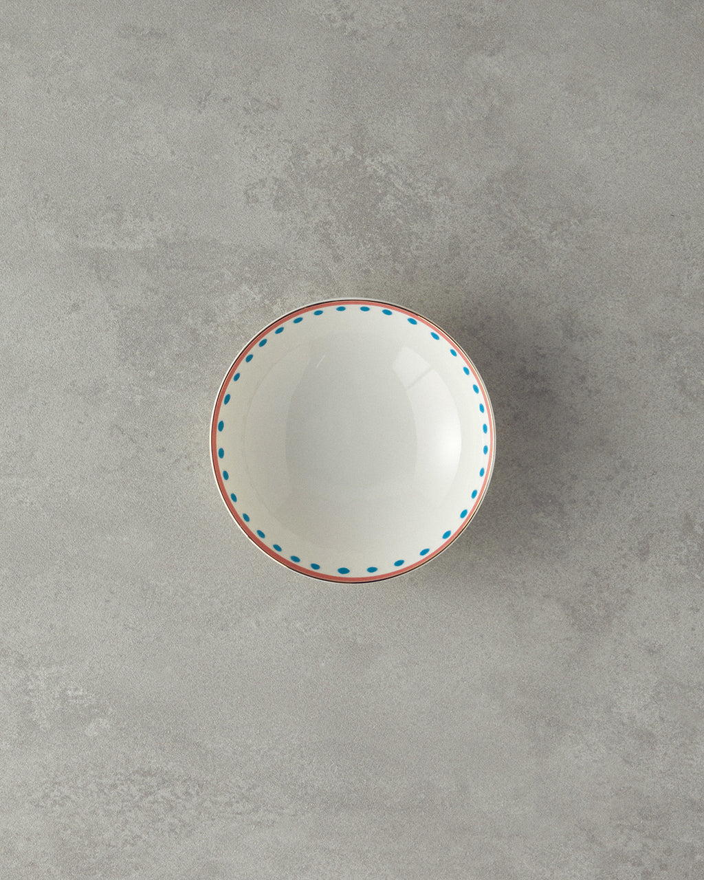 Orange Carny Bone Porcelain Bowl 15 cm Orange - Blue