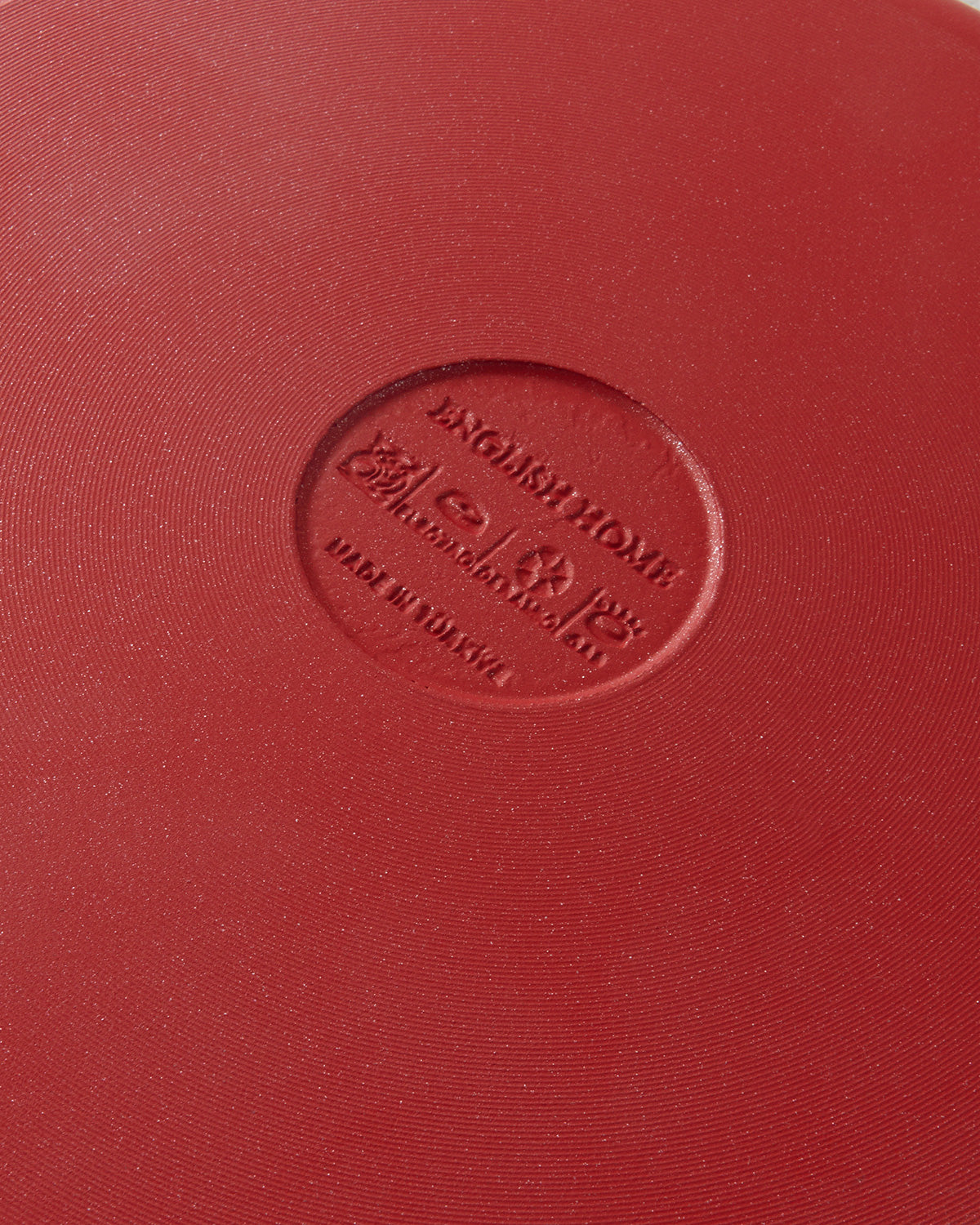 Prime Red Love Cast Aluminum Flat Pot 26 cm Red (view 4)
