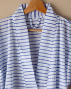 Bony Regenerated Bath Wrap Bathrobe Standard Navy Blue - Orange (view 2)