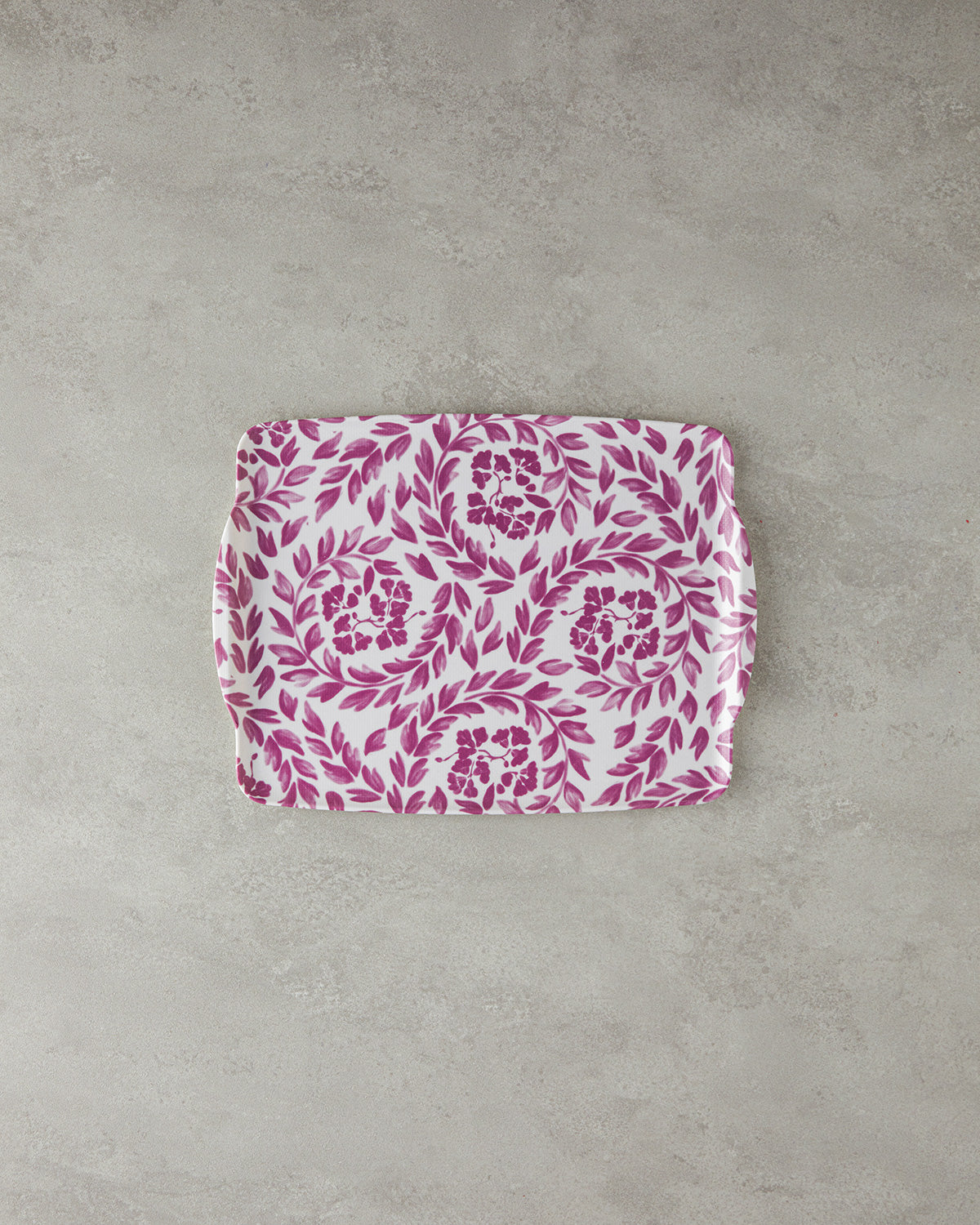 Melamine Anti-slip Tray 27x36 cm - Fuchsia