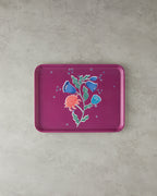 Melamine Anti-slip Tray 27x36 cm Fuchsia