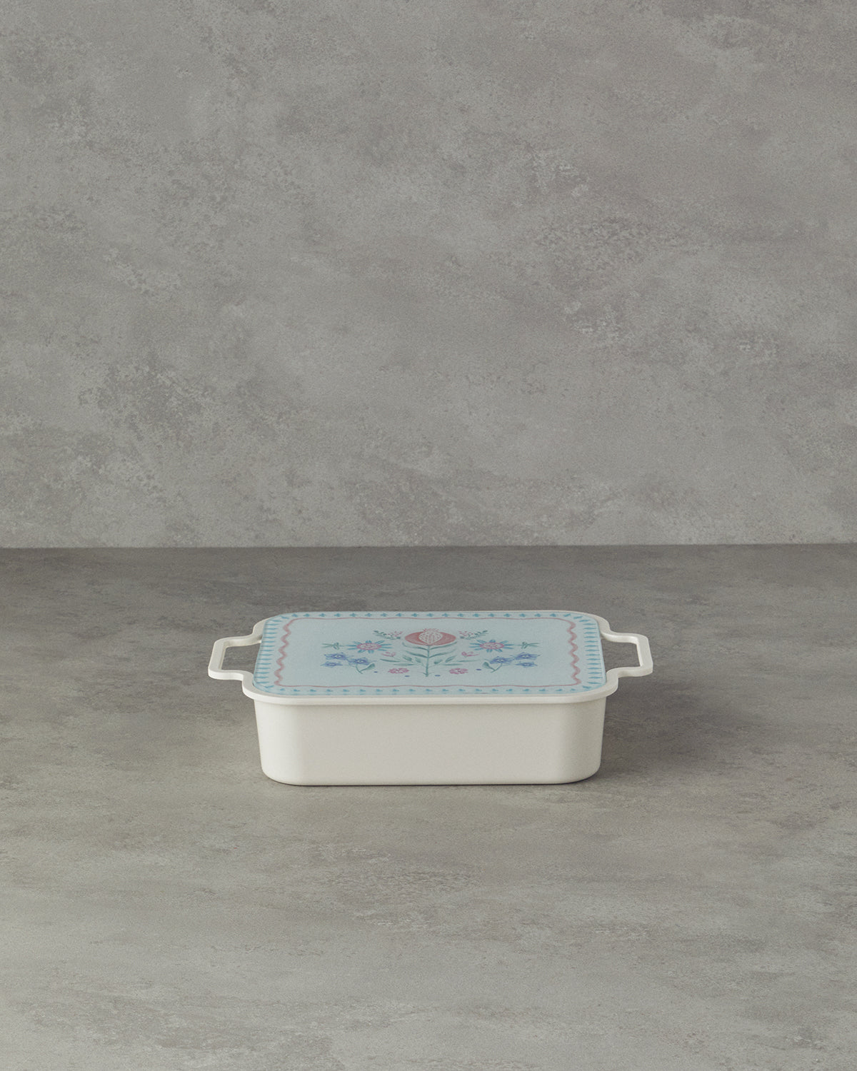Alysa Melamine with Glass Cover (4-piece) Breakfast Container 30x21 cm Colored