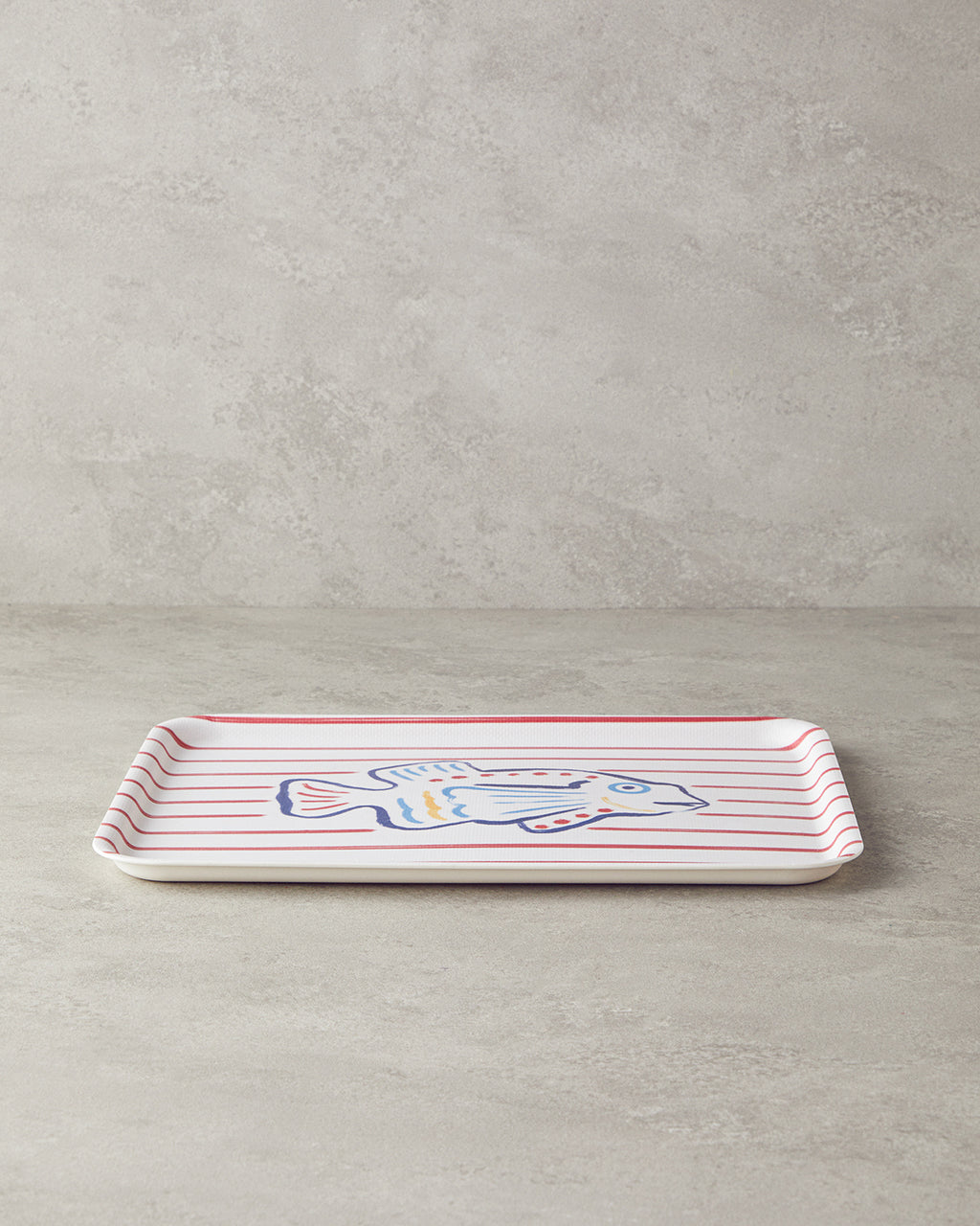 Melamine Anti-slip Tray 27x36 cm Red (view 2)