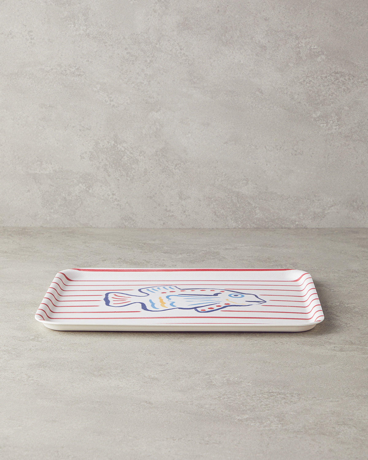 Melamine Anti-slip Tray 27x36 cm Red (view 2)