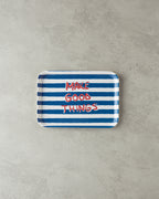 Melamine Anti-slip Tray 20x28.5 cm Navy Blue