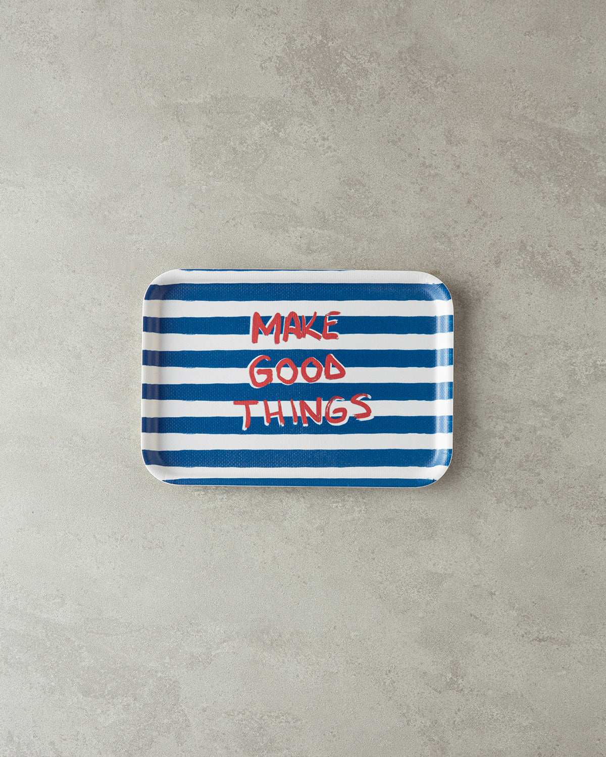 Melamine Anti-slip Tray 20x28.5 cm Navy Blue