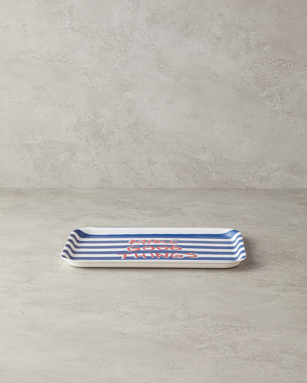 Melamine Anti-slip Tray 20x28.5 cm Navy Blue (view 2)