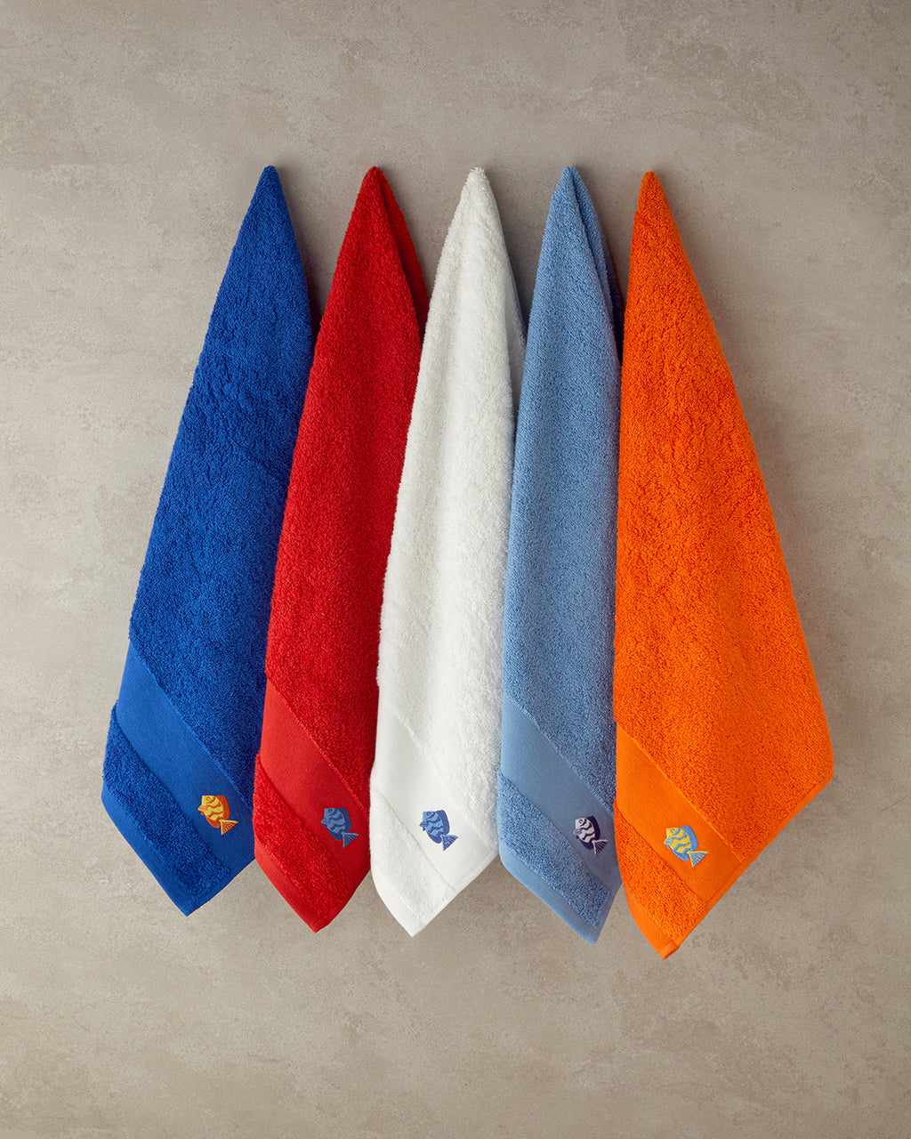 Nemo Cotton Embroidered Face Towel 50x80 cm - Navy Blue (view 4)