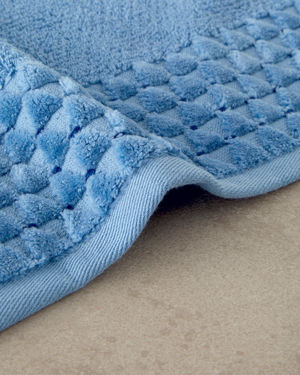 Cotton Face Towel 50x80 cm Blue (view 2)