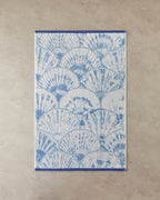 Sea Shell Cotton Face Towel 50x80 cm Blue (view 3)
