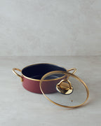 Copenhagen Enamel Non-Stick Overcast Pot 24 cm Maroon