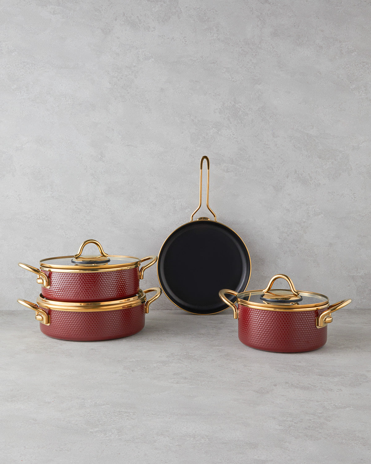 Copenhagen Enamel Non-stick Griddle 26 cm Maroon (view 4)