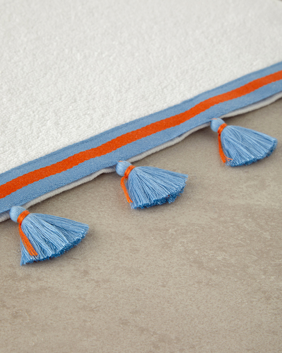 Colory Tuft Cotton Fringed Face Towel 50x80 cm Ecru (view 2)